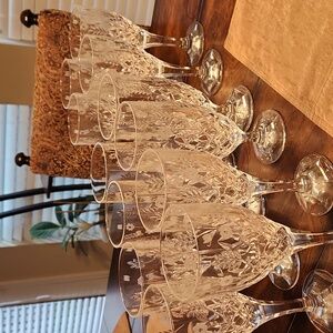 Godinger Crystal "Stephanie Wine & Water Goblet Set.